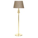 vinner Gold Kaplama Üçlü Küre Düz Tek Ayak Metal Lambader Silindir Çvş Desenli Başlık VNRGLDDZKR2903009
