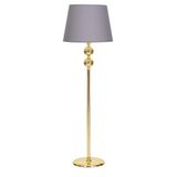 vinner Gold Kaplama Üçlü Küre Paslanmaz Metal Modern Lambader - Hasır Açık Kahve VNRGLDKRM0003