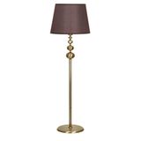 vinner Gold Kaplama Üçlü Küre Paslanmaz Metal Modern Lambader - Hasır Koyu Kahve VNRGLDKRM0004