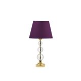 vinner Gold Kristal 2li Küre Abajur Mor VNRABJR2112012