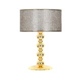 vinner Gold Şeritli Organize Siyah Blanc Metal Abajur VNR0606GBLNC026