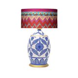 vinner Handmade Ceramic Botanical Özel Tasarım Abajur - Dalgalı VNRCERBOA001