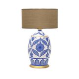 vinner Handmade Ceramic Botanical Özel Tasarım Abajur Pre Kahve VNRCERBOA028