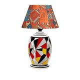 vinner Handmade Geometric Coated Özel Tasarım Abajur - Cappadocia Desenli VNRGEOKAA147