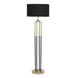 Vinner Houston Eskitme Mat Gold Detaylı Metal Lambader - Gold Siyah