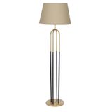 Vinner Houston Eskitme Mat Gold Detayli Metal Lambader - Hasir Bej