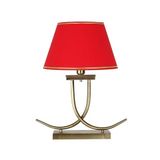vinner Koch Eskitme Mat Gold Kaplama Metal Abajur - Gold Kırmızı VNRKOCHABJ01008