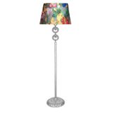 vinner Kristal Taşlı Üçlü Küre Gold Kaplama Metal Lambader - Gri VNRKT3K01015