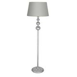 vinner Kristal Taşlı Üçlü Küre Gold Kaplama Metal Lambader - Sütlü Kahve VNRKT3K01012