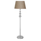 Vinner Kristal Tasli Uclu Kure Krom Kaplama Metal Lambader - Cuval