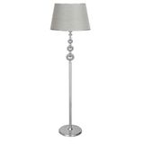 Vinner Kristal Tasli Uclu Kure Krom Kaplama Metal Lambader - Pre Gri