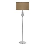 vinner Krom Kaplama Solid Düz Tek Ayak Metal Lambader Konik Krem Başlık VNR2903SLKRMDZ029