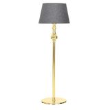 vinner Krom Kaplama Üçlü Küre Düz Tekli Metal Ayak Lambader Gold Detaylı Başlık Rengi Hasir Krem VNREDCKK0011008