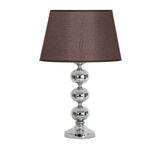 vinner Krom Kaplama Üçlü Küre Metal Abajur Gold Şeritli Krem VNR04063KKA032