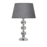 vinner Krom Kaplama Üçlü Küre Metal Abajur Mataro Vizon VNR04063KKA021