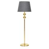 vinner Krom Kaplama Üçlü Küre Paslanmaz Metal Modern Lambader - Çuval Bezi VNRGLDKRM0017