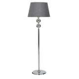vinner Krom Kaplama Üçlü Küre Paslanmaz Metal Modern Lambader - Gri Kırçıl VNRGLDKRM0010