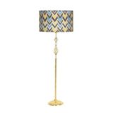 vinner LMD-FR07 Condo Eskitme Mat Gold Kaplama Metal Lambader - Siyah VNRLMDFR07001