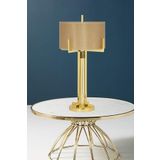 vinner Magnus Gold Kaplama Metal Abajur, Masa Lambası - Mataro Vizon VNRMAGNUSGLD001