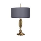 vinner Marche Mka-01 Eskitme Mat Gold Metal Abajur - Antrasit VNRMRCHEABJ0048