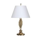 vinner Marche Mka-01 Eskitme Mat Gold Metal Abajur - Beyaz VNRMRCHEABJ0015