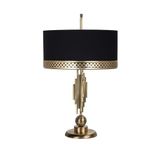 vinner Marche Mka-01 Eskitme Mat Gold Metal Abajur - Gold H Siyah VNRMRCHEABJ0040