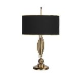vinner Marche Mka-01 Eskitme Mat Gold Metal Abajur - Gold Siyah VNRMRCHEABJ0012