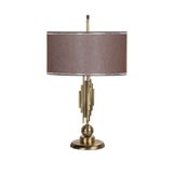vinner Marche Mka-01 Eskitme Mat Gold Metal Abajur - Krom Hasır Kahve VNRMRCHEABJ0032