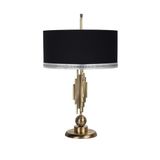 vinner Marche Mka-01 Eskitme Mat Gold Metal Abajur - Krom V Siyah VNRMRCHEABJ0047