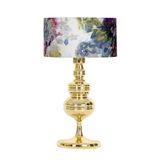 vinner Munch Gold Kaplama Metal Abajur - Gül Desenli VNRABJ1508257