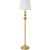 vinner Munch Gold Kaplama Metal Düz Tek Ayaklı Lambader Flowers Desenli VNRMUNCHGLDDZL001
