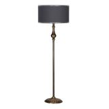 vinner Munch Siyah Kaplama Düz Metal Tek Ayaklı Lambader - Hasır Kırmızı VNRMUNCHL1308026