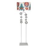vinner Noa Gold Kaplama Tripod Boyu Ayarlanabilir Metal Lambader - Capadocia Desenli VNRNOAMTL1221