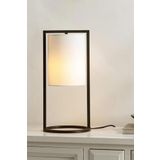 vinner Noa Iron Statik Siyah Metal Abajur - Krem VNRIRON01001