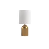 vinner Nuur Statik Eskitme Mat Gold Metal Abajur - Beyaz VNRNUURABJ001