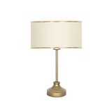 vinner Onze Eskitme Mat Gold Metal Abajur, Masa Lambası - Gold Krem VNROEMGA01023