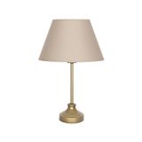 vinner Onze Eskitme Mat Gold Metal Abajur, Masa Lambası - Krem VNROEMGA01012