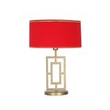vinner Puglia Eskitme Mat Gold Metal Abajur - Gold Kırmızı VNRPUGLIAEMGA01036