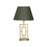 vinner Puglia Eskitme Mat Gold Metal Abajur - Haki VNRPUGLIAEMGA01005