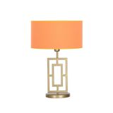 vinner Puglia Eskitme Mat Gold Metal Abajur - Turuncu VNRPUGLIAEMGA01027