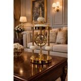 Vinner Royal Column Dekoratif Metal Masa Saati Gold Klasik Mekanik İskelet Ofis Salon Saat