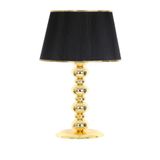 vinner Sarı Beyaz Desenli Blanc Metal Abajur VNR0606GBLNC016