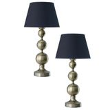 vinner Siyah Kaplama Balance Modern Metal Abajur Siyah Başlık (iki Adet) VNRTWOBAABJ0012303