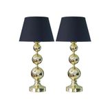vinner Siyah Kaplama Kristal Detaylı Modern Metal Abajur Siyah Başlık VNRCKABJ00042203