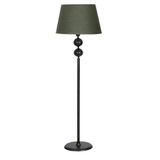 vinner Snake Statik Siyah Metal Tek Ayaklı Lambader - Krem Kırma VNRLMDSNK001041