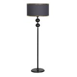 vinner Snake Statik Siyah Metal Tek Ayaklı Lambader - Yaprak Desenli VNRLMDSNK001010