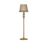 vinner Solid Gold Kaplama Düz Metal Ayak Lambader - Krom Şeritli Beyaz VNR0406SG039