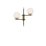 vinner Twins Statik Siyah Eskitme Mat Gold Detaylı Metal Lambader - Antrasit VNRTWINS01043