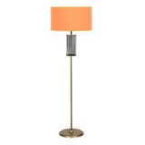 vinner Twins Statik Siyah Eskitme Mat Gold Detaylı Metal Lambader - Gold Organze Siyah VNRTWINS01016