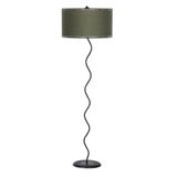 vinner Twins Statik Siyah Eskitme Mat Gold Detaylı Metal Lambader - Greysland VNRTWINS01007